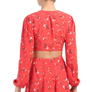 love, Fire Tops - Front Tie Crop Top, Love Fire love, Fire Tops - Front Tie Crop Top, Love Fire